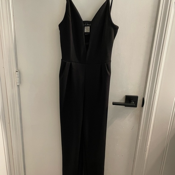 Spaghetti strap black jumpsuit - Picture 1 of 3